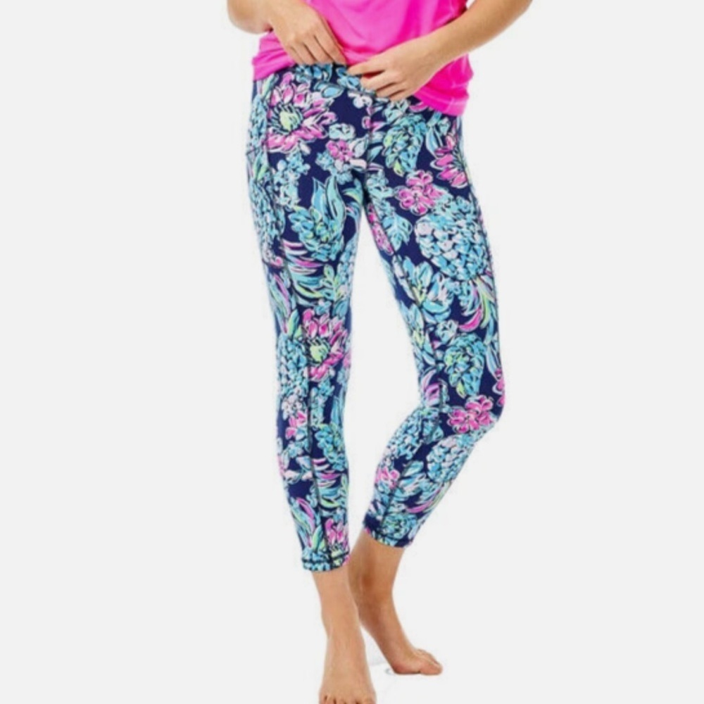 NWOT Lilly Pulitzer UPF 50+ Luxletic 24" Weekender Mid-Rise Legging Sz 16